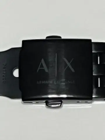 ARMANI EXCHANGE 블랙 메탈 벨트