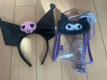 쿠로미 머리띠 & 쿠로미 클리어 백 세트