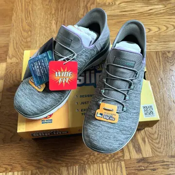 스케쳐스 slip-ins 와이드 핏 그레이 새상품