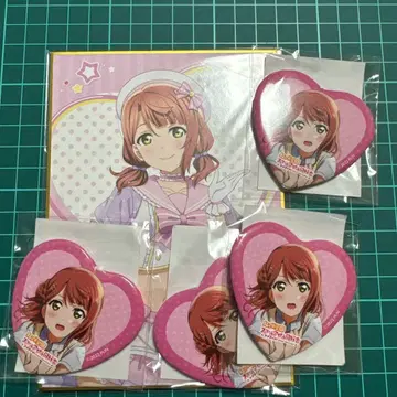 러브 라이브 니지가사키 아유무 색지 캔뱃지