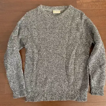 L.L. Bean USA제 그레이 크루넥 니트