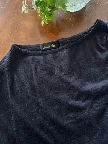 [ Drawer ] 캐시미어 보트넥 볼레로 판초 네이비