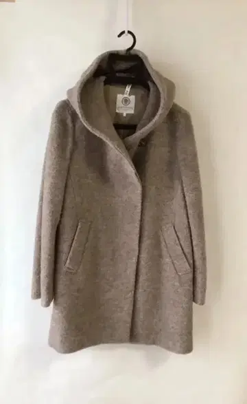 코트 후드 부착 (주)캔 M 베이지 모 46