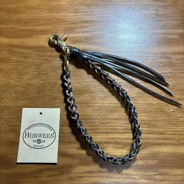 지갑 로프 HORWEEN사 크롬엑셀 블랙 지갑 체인