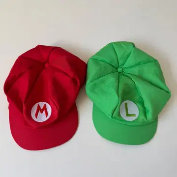 [ 새상품, 미사용 ] 마리오 루이지 모자 세트