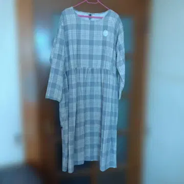 [ 새상품 ] SM2 체크 무늬 긴팔 원피스