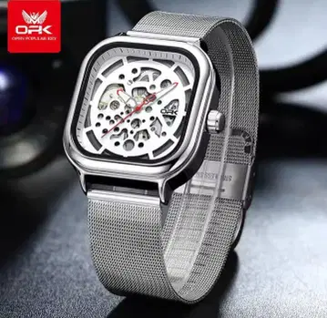 ORF 스켈레톤 자동 시계 실버