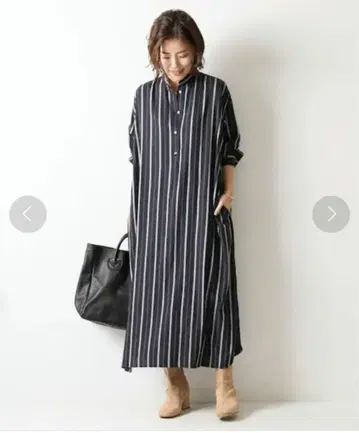 Spick & Span 밴드 카라 원피스