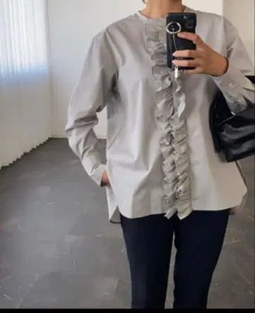 OHGA 프릴 블라우스