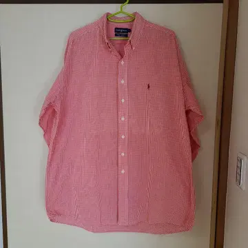 랄프 로렌 긴팔 버튼다운 셔츠 / 체크 (오렌지)