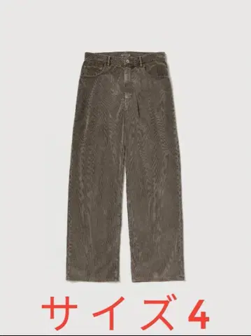 AURALEE PIGMENT DYED CORDUROY PANTS