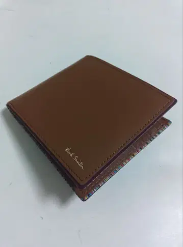 폴 스미스 접이식 지갑 카멜 거의 미사용품 박스 포함