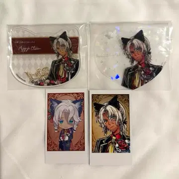 악마고양이 난자 아크릴 코스터 반짝반짝 클리어 카드 외 미야지