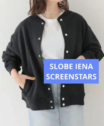 screenstars 스크린스타즈 바시티 자켓 블루종 블랙 아우터