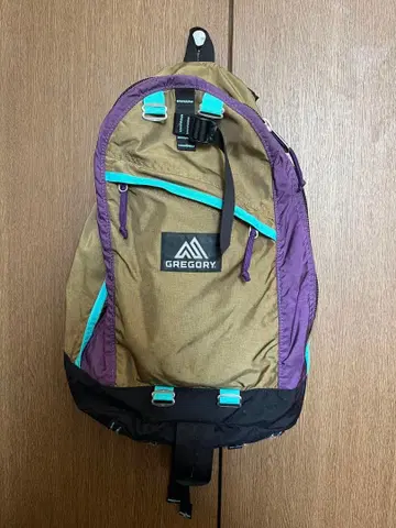 GREGORY 백팩 브라운/퍼플/터콰이즈