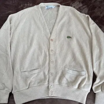 70s IZOD LACOSTE 가디건 L 베이지