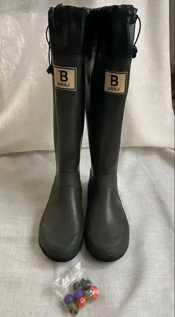 일본 야생조류 협회 버드 워칭 장화 WBSJ 롱 부츠 단종 네이비 LL