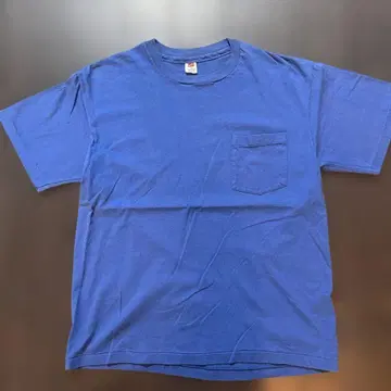 빈티지 구제 의류 포켓T 파랑 블루