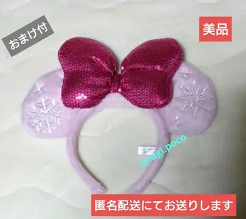 디즈니 헤어 머리띠 2016년 크리스마스 리본 핑크 새상품급