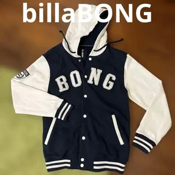 BILLABONG 바시티 자켓 네이비/크림 남성용 M사이즈 착용감 최고