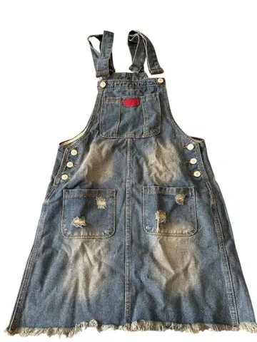 데님 데미지 가공 살로펫