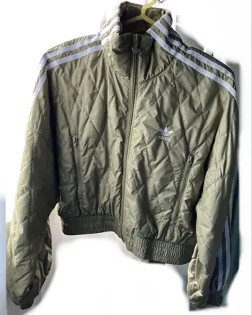 adidas 올리브 퀼팅 자켓