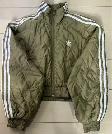 adidas 올리브 퀼팅 자켓
