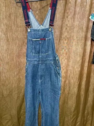 타미힐피거 데님 오버롤