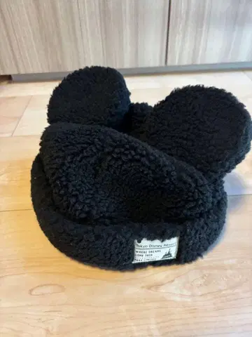 도쿄 디즈니 리조트 미키 귀도리 모자 블랙 보아