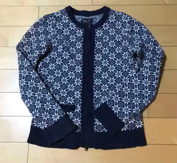 08AW NUMBER (N)INE 눈꽃 패턴 지퍼 가디건 size1