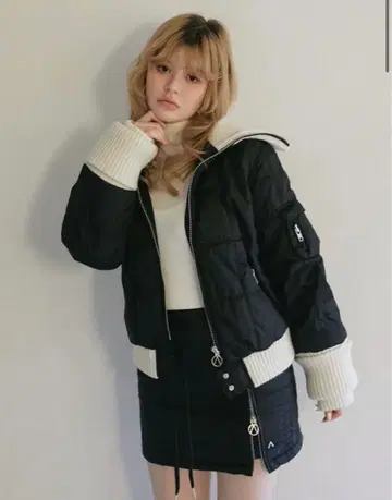 ANDMARY 안드마리 다운&스커트 세트 블랙