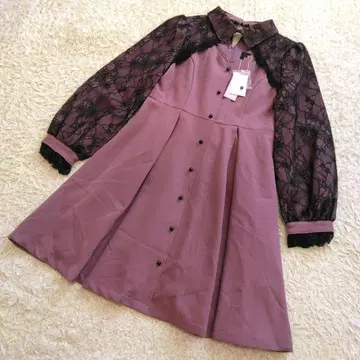 [ 택 포함 리본 없음 ] ROJITA 레이스 절개 리본 초커 원피스