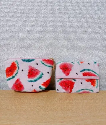 FEILER 수박 도트 2종 세트 파우치 티슈 케이스