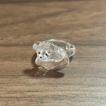 제멋대로인 아기곰 달리는 강아지 시리즈 별 반지