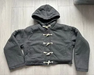 merry jenny 숏 더플 코트 코트 그레이 자켓