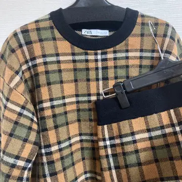 ZARA 자라 셋업 니트 체크