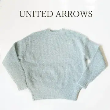 유나이티드 애로우즈 UNITED ARROWS 모헤어 니트 민트 그린
