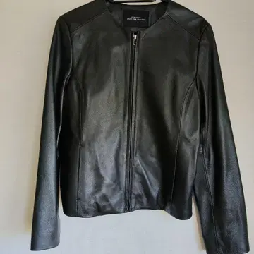 그린 라벨 릴랙싱 노카라 가죽 자켓