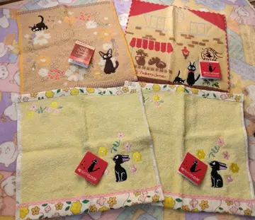 지브리 마녀 배달부 키키 타월 손수건 4장 세트