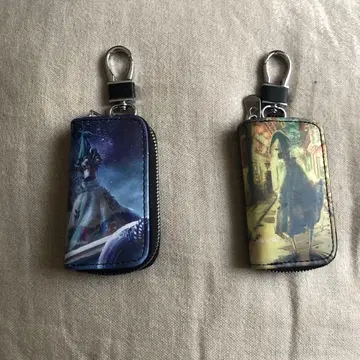 굴뚝마을의 푸페루 키링 키케이스 2개 세트