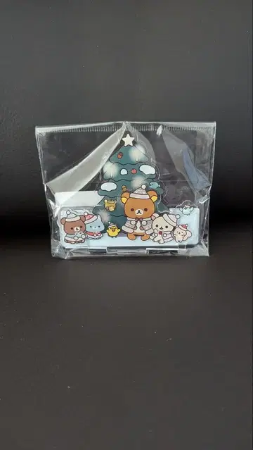 아크릴 스탠드 리락쿠마 크리스마스 차이로이코구마