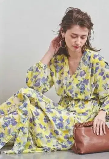 유나이티드 애로우즈 워터 플라워 롱 원피스 택 포함 미사용 새상품