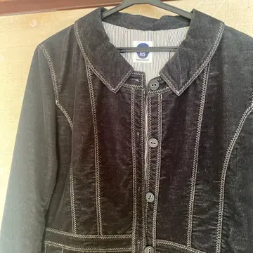 블랙 코듀로이 테일러드 자켓