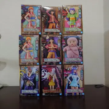 원피스 피규어 9체