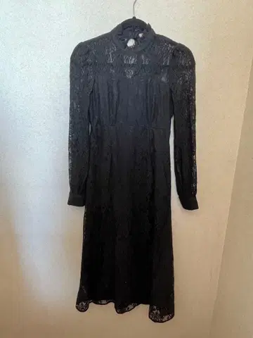 레이스 블랙 원피스 세트