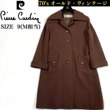 70's 빈티지 피에르 가르뎅 와이드 칼라 울 롱 코트 9