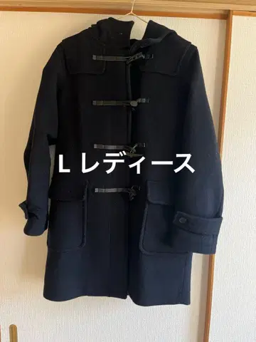 네이비 더플 코트 L 사이즈 후드 부착 무인양품
