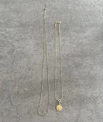 가레나 골드 코인 참 목걸이