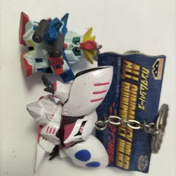 건담 키링 ZZ 건담 & 큐베레이 MS 2개 세트