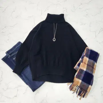 Spick & Span 캐시미어 블렌드 하이넥 풀오버 니트